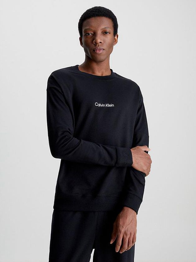 Calvin Klein USA Lounge - Modern Structure Mens Sweatshirt Black 6528143-DF